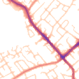 Daytime road noise heatmap for SK8 5DY