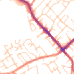 Daytime road noise heatmap for SK8 5DZ