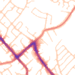Daytime road noise heatmap for SK8 5LX