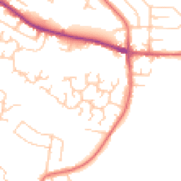 Daytime road noise heatmap for SK8 5PX