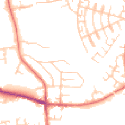 Daytime road noise heatmap for SK8 5QP