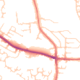 Daytime road noise heatmap for SK8 5QQ