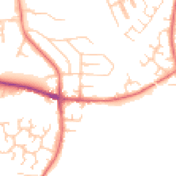 Daytime road noise heatmap for SK8 5QX