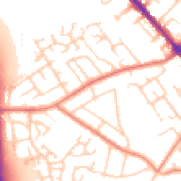 Daytime road noise heatmap for SK8 6EY