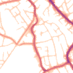 Daytime road noise heatmap for SK8 6GU