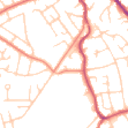 Daytime road noise heatmap for SK8 6HE