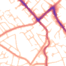 Daytime road noise heatmap for SK8 6HW