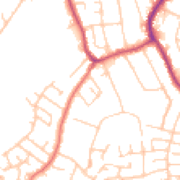 Daytime road noise heatmap for SK8 7LH
