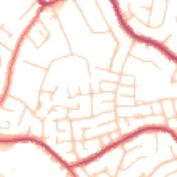 Daytime road noise heatmap for SK8 7QG