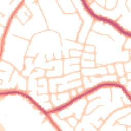 Daytime road noise heatmap for SK8 7QJ