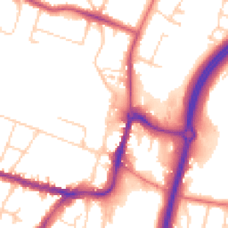 Daytime road noise heatmap for SK9 1AU