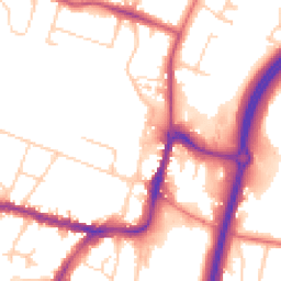 Daytime road noise heatmap for SK9 1AW