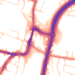 Daytime road noise heatmap for SK9 1BL