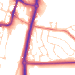 Daytime road noise heatmap for SK9 1DA