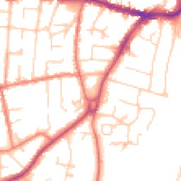 Daytime road noise heatmap for SK9 1EN