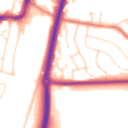 Daytime road noise heatmap for SK9 1ES