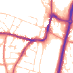 Daytime road noise heatmap for SK9 1HB