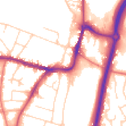 Daytime road noise heatmap for SK9 1LD