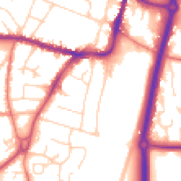 Daytime road noise heatmap for SK9 1LS