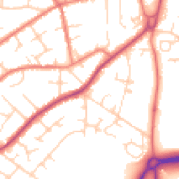 Daytime road noise heatmap for SK9 1RB