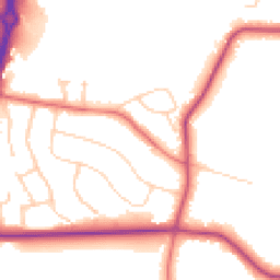 Daytime road noise heatmap for SK9 2AW