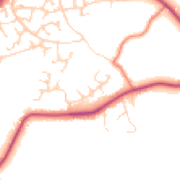 Daytime road noise heatmap for SK9 2EH