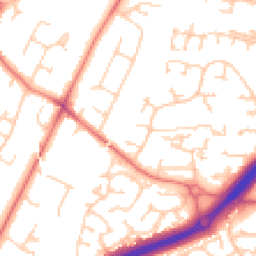 Daytime road noise heatmap for SK9 2EL