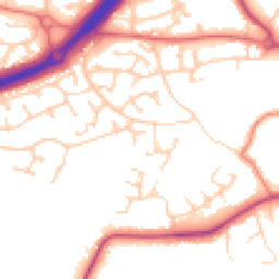 Daytime road noise heatmap for SK9 2QZ