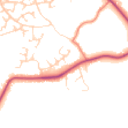 Daytime road noise heatmap for SK9 2SW