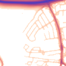 Daytime road noise heatmap for SK9 3NN