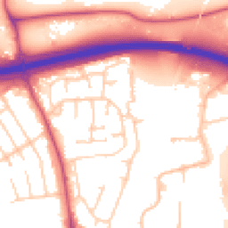 Daytime road noise heatmap for SK9 3QX