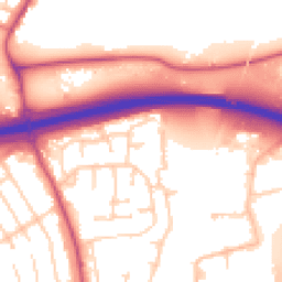 Daytime road noise heatmap for SK9 3SQ