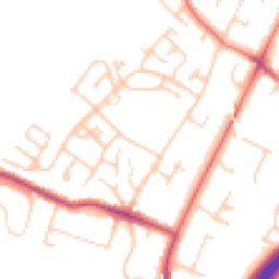 Daytime road noise heatmap for SK9 4BE