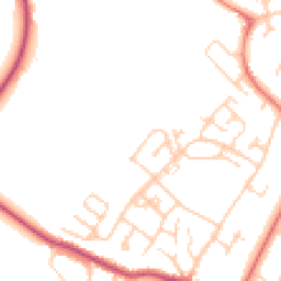 Daytime road noise heatmap for SK9 4DR