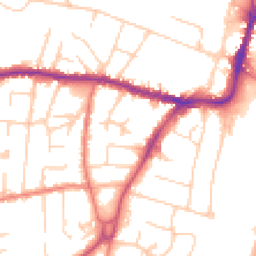 Daytime road noise heatmap for SK9 5QL