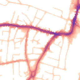 Daytime road noise heatmap for SK9 5QN
