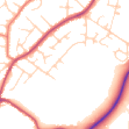 Daytime road noise heatmap for SK9 6HB