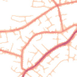 Daytime road noise heatmap for SK9 6LU