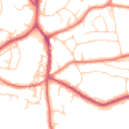 Daytime road noise heatmap for SK9 7DX