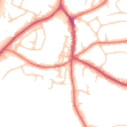 Daytime road noise heatmap for SK9 7EU