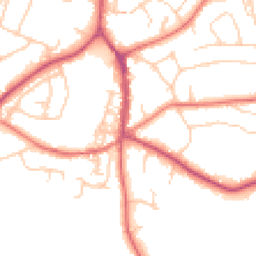 Daytime road noise heatmap for SK9 7GL