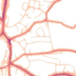 Daytime road noise heatmap for SK9 7HT
