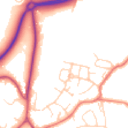 Daytime road noise heatmap for SK9 7LY