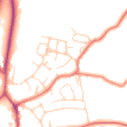 Daytime road noise heatmap for SK9 7NB