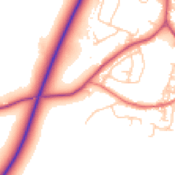 Daytime road noise heatmap for SK9 7TF