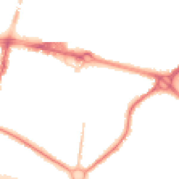 Night-time road noise heatmap for SL1 1BN