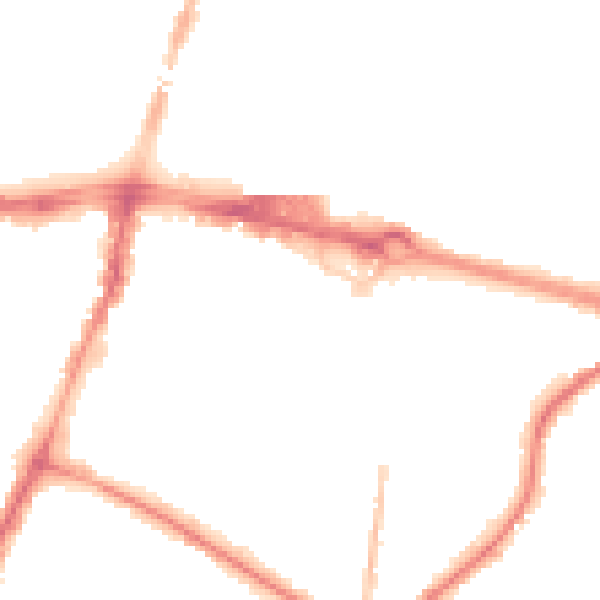 Night-time road noise heatmap for SL1 1DB