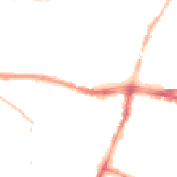 Night-time road noise heatmap for SL1 1DY