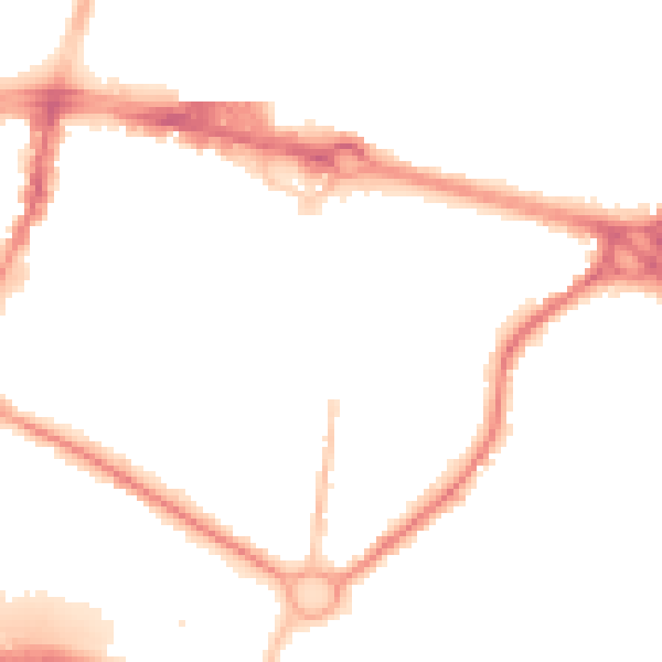 Night-time road noise heatmap for SL1 1FG