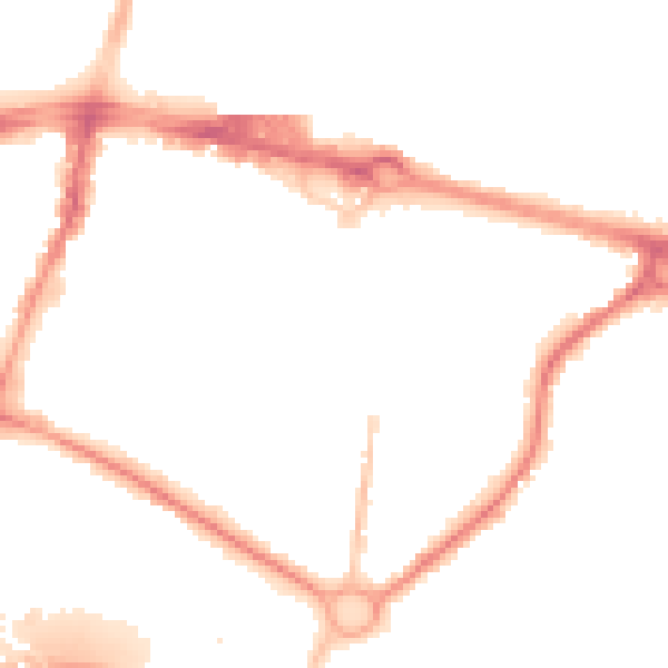 Night-time road noise heatmap for SL1 1HF